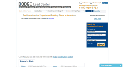 Desktop Screenshot of dodgeprojects.construction.com