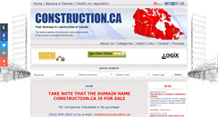 Desktop Screenshot of construction.ca